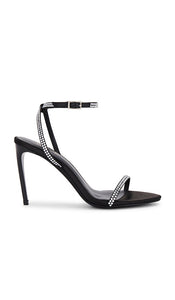 RAYE Cosmos Sandal in Black | Black Heeled Sandals for Women