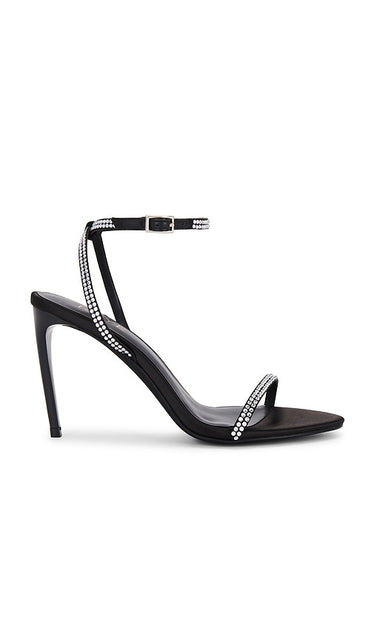 RAYE Cosmos Sandal in Black | Black Heeled Sandals for Women