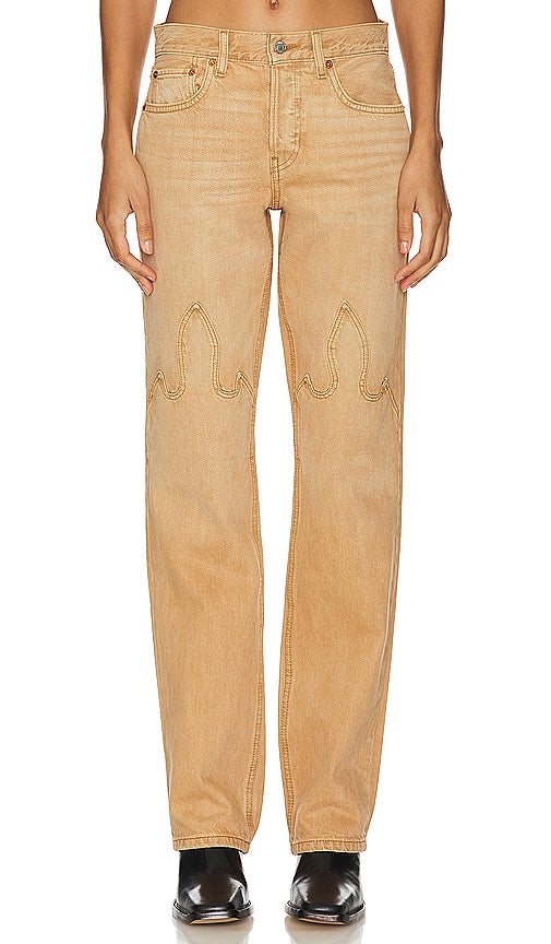 RE/DONE Easy Straight in Beige - RE/DONE Easy Straight en beige - RE/DONE Easy 直筒米色 - RE/DONE Easy Straight in Beige - RE/DONE 이지 스트레이트 베이지 색상 - RI/FATTO Easy Straight in Beige