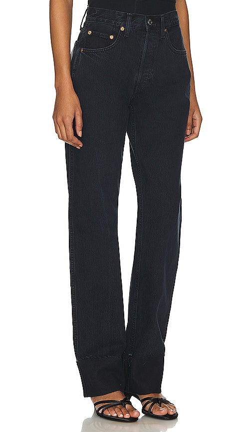 RE/DONE High Rise Loose Long in Blue
