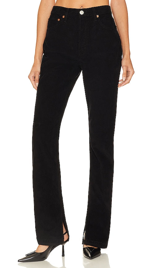 RE/DONE Originals 70s High Rise Skinny Boot in Black - RE/DONE Originals High Rise Skinny Boot Années 70 en Noir - RE/DONE Originals 70 年代黑色高腰紧身靴 - RE/DONE Originals 70s High Rise Skinny Boot in Schwarz - RE/DONE Originals 70s 하이라이즈 스키니 부츠블랙 색상 - RE/DONE Stivale skinny a vita alta originale anni '70 in nero