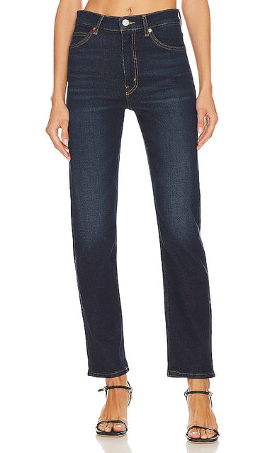 RE/DONE Originals 70s Straight in Denim-Dark - RE/DONE Originals Straight années 70 en denim foncé - RE/DONE Originals 70 年代直筒牛仔裤-深色 - RE/DONE Originals 70s Straight in Denim-Dark - RE/DONE Originals 70s 스트레이트 색상의 데님-다크 - RE/DONE Originali anni '70 dritto in denim-scuro