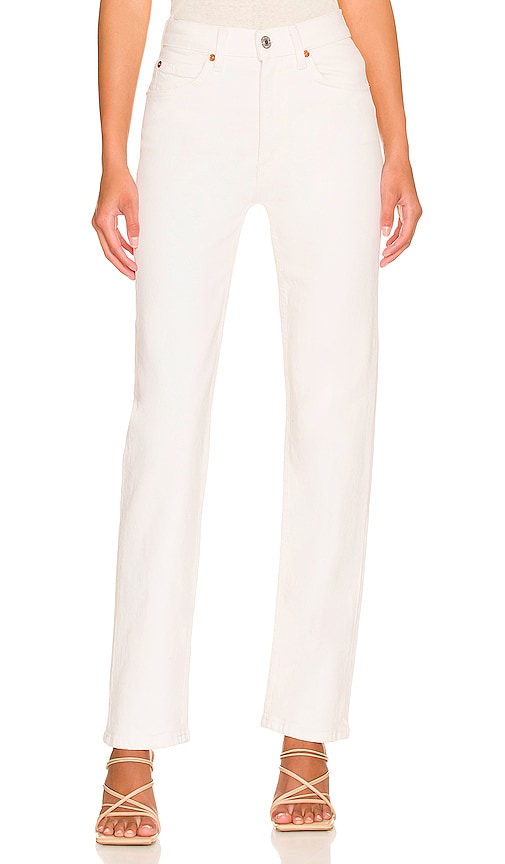 RE/DONE Originals 70's Straight in White - RE/DONE Originals Straight des années 70 en blanc - RE/DONE Originals 70 年代纯白色 - RE/DONE Originals 70's Straight in Weiß - RE/DONE Originals 70's 스트레이트 화이트 색상 - RE/DONE Originali anni '70 direttamente in bianco