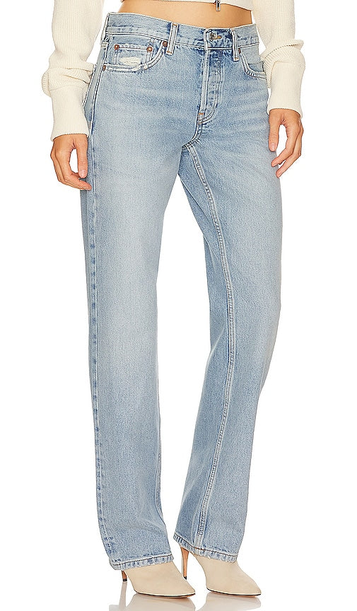 RE/DONE Originals Easy Straight in Denim-Light
