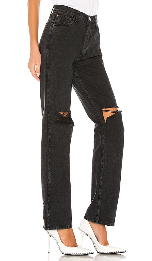 RE/DONE Originals High Rise Loose in Black