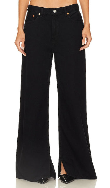 RE/DONE Originals Low Rider Loose in Black - RE/DONE Originals Low Rider ample en noir - RE/DONE Originals Low Rider 宽松黑色 - RE/DONE Originals Low Rider Loose in Schwarz - RE/DONE 오리지널 로우 라이더 루즈 블랙 색상 - RE/DONE Originals Low Rider Loose in nero