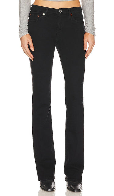 RE/DONE Originals Midrise Baby Boot in Black - RE/DONE Originals - Bottines mi-hautes pour bébé en noir - RE/DONE Originals 黑色中层婴儿靴 - RE/DONE Originals Midrise Babystiefel in Schwarz - RE/DONE 오리지널 미드라이즈 베이비 부츠 블랙 색상 - RE/DONE Originals Stivaletto da bambino a vita media in nero