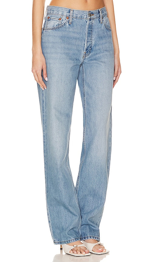 RE/DONE Originals The Long Loose in Blue