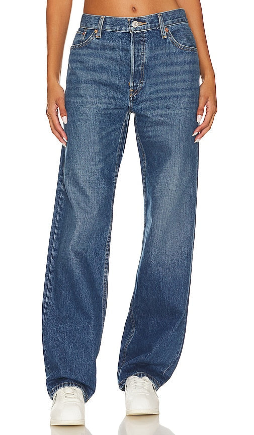 RE/DONE Originals The Long Loose in Blue - RE/DONE Originals - The Long Loose en bleu - RE/DONE Originals 蓝色的 Long Loose - RE/DONE Originals The Long Loose in Blau - RE/DONE 오리지널스 블루 색상의 롱 루즈 - RE/DONE Originali The Long Loose in blu