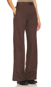 RE/DONE Super Wide Trouser in Chocolate