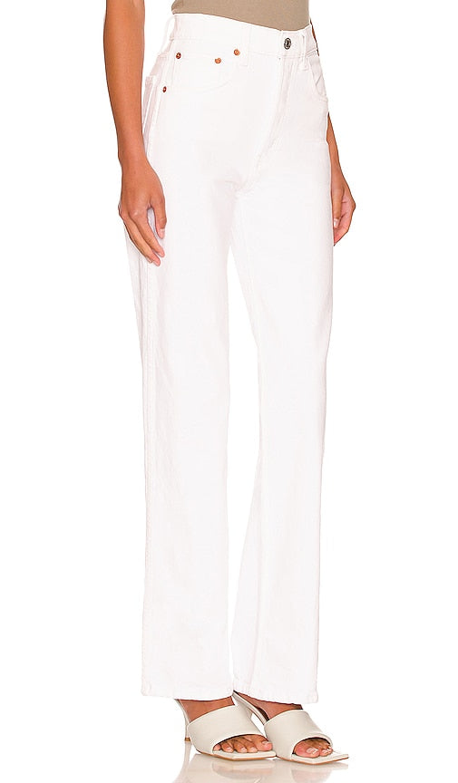 RE/DONE Orginals 90s High Rise Loose in White