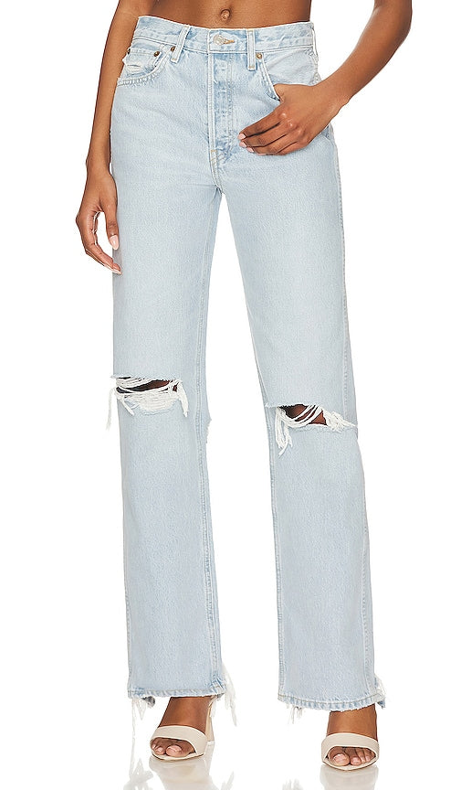 RE/DONE Originals 90s High Rise Loose in Blue