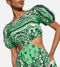 REDValentino Printed cotton midi dress
