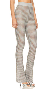 REMAIN Slim Knit Pants in Grey