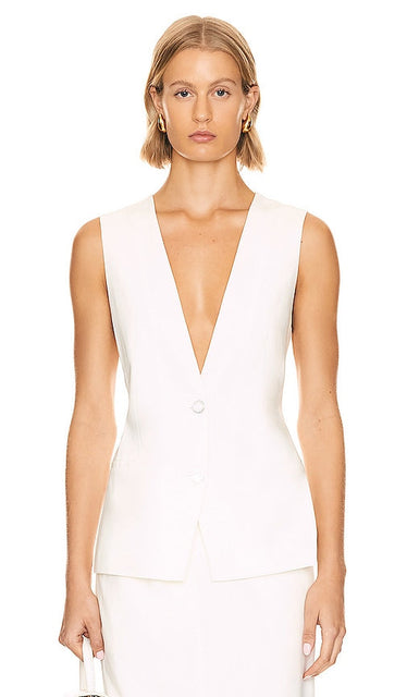 REMAIN Suiting Waistcoat in White