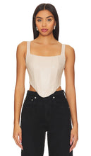 REMI x REVOLVE Ali Faux Leather Corset Top in Cream