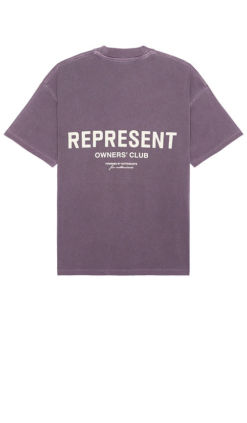 REPRESENT Owners Club T-shirt in Purple - T-shirt REPRESENT Owners Club en violet - REPRESENT Owners Club 紫色 T 恤 - REPRESENT Owners Club T-Shirt in Lila - REPRESENT Owners Club 티셔츠, 퍼플 컬러 - T-shirt REPRESENT Owners Club in viola