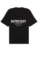 REPRESENT Represent Owners Club T-shirt in Black - REPRESENT T-shirt Represent Owners Club en noir - REPRESENT 代表业主俱乐部黑色 T 恤 - REPRESENT Represent Owners Club T-Shirt in Schwarz - REPRESENT 리프레젠트 오너스 클럽 티셔츠 블랙 색상 - REPRESENT T-shirt Rappresenta Owners Club in nero