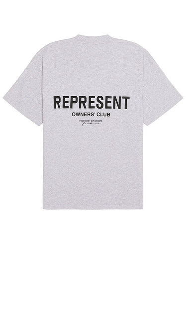 REPRESENT Represent Owners Club T-shirt in Grey - REPRESENT T-shirt Represent Owners Club en gris - REPRESENT 代表业主俱乐部灰色 T 恤 - REPRESENT Represent Owners Club T-Shirt in Grau - REPRESENT 대표 오너스 클럽 티셔츠그레이 색상 - REPRESENT T-shirt Rappresenta Owners Club in grigio