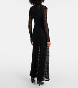 R√É¬≥he Cotton-blend lace maxi dress
