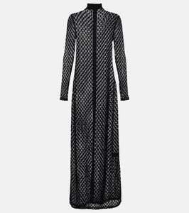 R√É¬≥he Cotton-blend lace maxi dress
