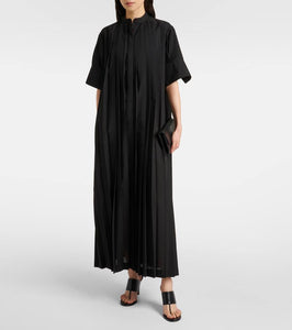 R√É¬≥he Harmonica pliss√É¬© maxi dress