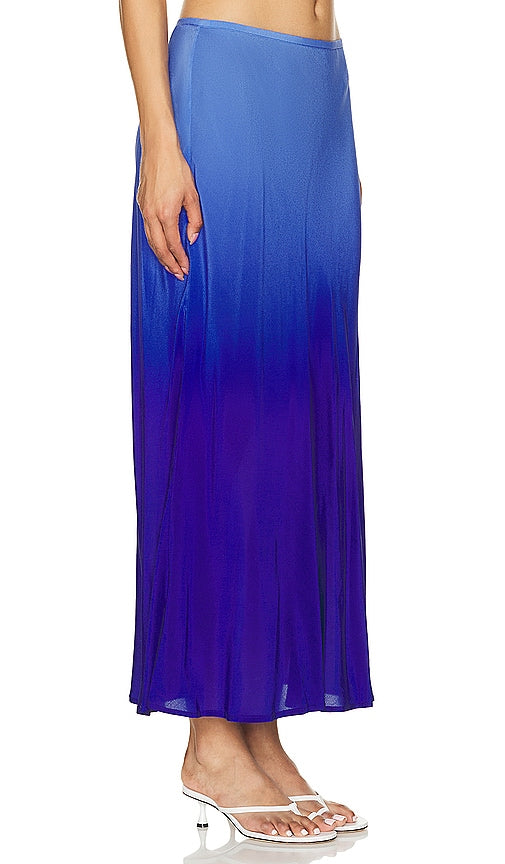 RIXO Kelly Skirt in Blue