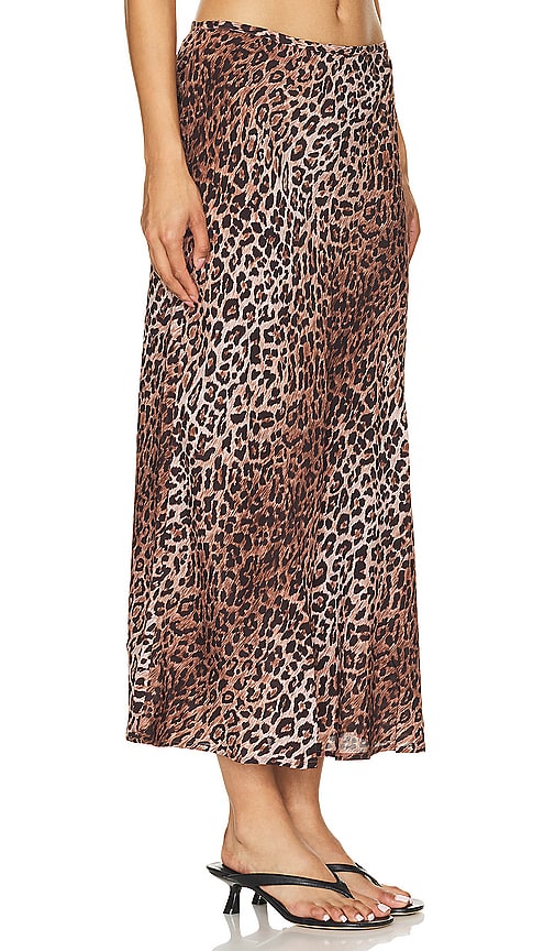 RIXO Kelly Skirt in Brown