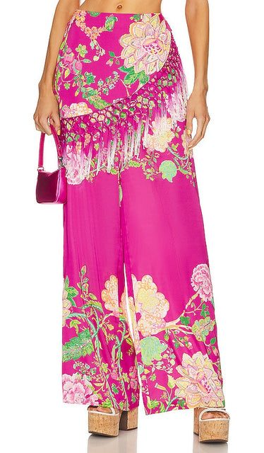 ROCOCO SAND Chloe Pants in Fuchsia - ROCOCO SAND Pantalon Chloé en Fuchsia - ROCOCO SAND Chloe 紫红色裤子 - ROCOCO SAND Chloe Hose in Fuchsia - ROCOCO SAND 끌로에 팬츠 - Pantaloni Chloe ROCOCO SAND in fucsia