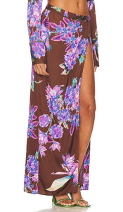 ROCOCO SAND Long Skirt in Brown