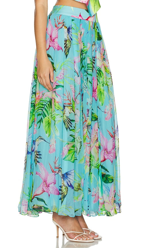 ROCOCO SAND Maxi Skirt in Green