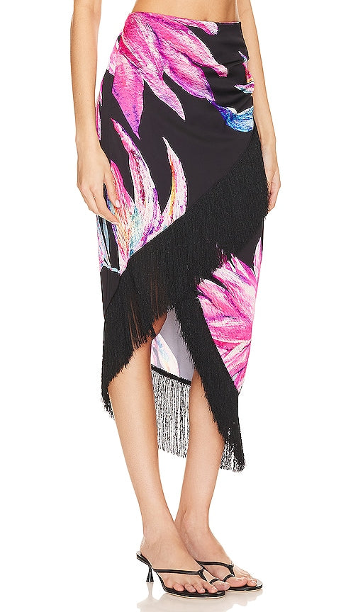 ROCOCO SAND X Revolve Margo Long Skirt in Black