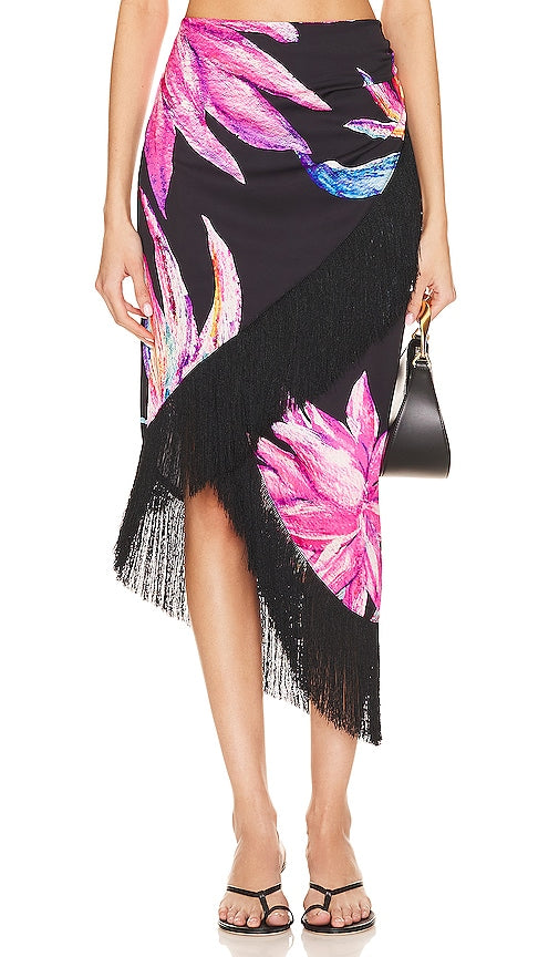 ROCOCO SAND X Revolve Margo Long Skirt in Black - Jupe longue ROCOCO SAND X Revolve Margo en noir - ROCOCO SAND X Revolve Margo 黑色长裙 - ROCOCO SAND X Revolve Margo Langer Rock in Schwarz - ROCOCO SAND X Revolve 마고 롱 스커트블랙 색상 - Gonna lunga ROCOCO SAND X Revolve Margo in nero