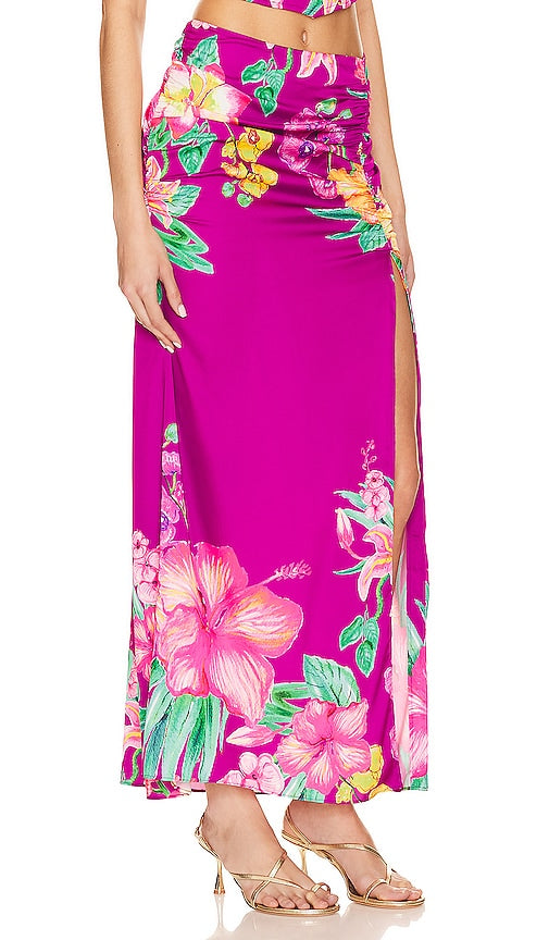 ROCOCO SAND X Revolve Megan Midi Skirt in Purple