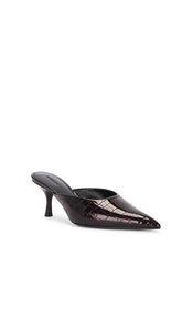 retrofete Bonnie Leather Mule in Burgundy