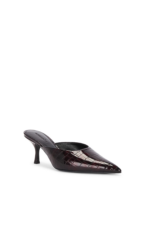 retrofete Bonnie Leather Mule in Burgundy
