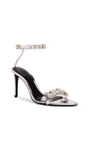 retrofete Hanna Gemstone Sandal in Metallic Silver