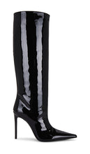retrofete Lyra Leather Boot in Black | Black Heeled Boots for Women