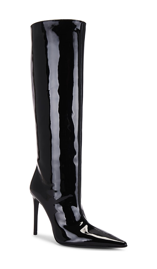 retrofete Lyra Leather Boot in Black