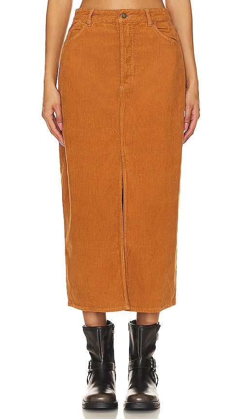 ROLLA'S Chicago Midi Skirt in Tan - ROLLA'S Chicago Jupe mi-longue en beige - ROLLA'S 棕褐色芝加哥中长半身裙 - ROLLA'S Chicago Midirock in Hellbraun - ROLLA'S 시카고 미디 스커트 - Gonna longuette Chicago ROLLA'S color marrone chiaro