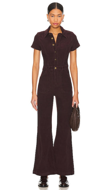 ROLLA'S Eastcoast Jumpsuit in Burgundy - ROLLA'S Combinaison Eastcoast en Bourgogne - ROLLA'S Eastcoast 酒红色连身裤 - ROLLA'S Eastcoast Jumpsuit in Burgund - ROLLA'S Eastcoast 점프수트 - Tuta Eastcoast di ROLLA in Borgogna