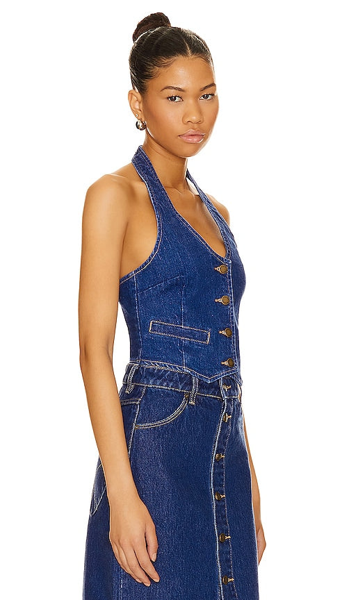 ROLLA'S Halter Vest in Blue
