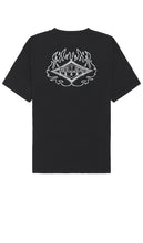 ROLLA'S Heavy Fire Diamond Tee in Black