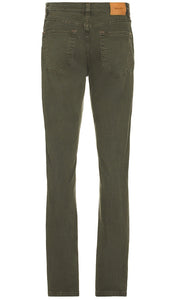 ROLLA'S Tim Slim Denim Jean in Olive