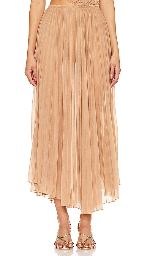 Ronny Kobo Mori Skirt in Tan