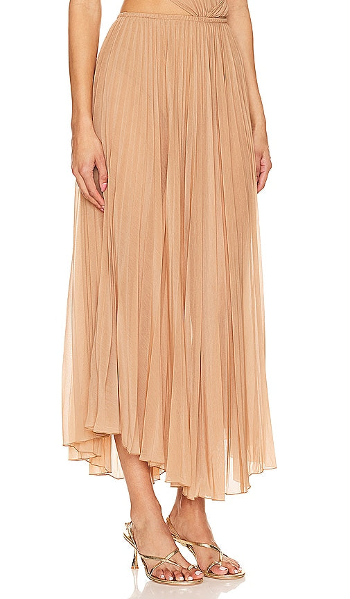 Ronny Kobo Mori Skirt in Tan