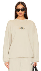 ROTATE SUNDAY Enzyme Sweat Crewneck in Grey