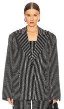 ROTATE Sequin Twill Blazer in Black