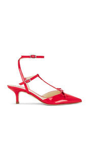Repetto Leia Heels in Red | Lolita Strappy Heels for Women