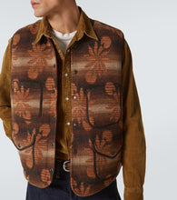 RRL Embroidered wool and cashmere vest